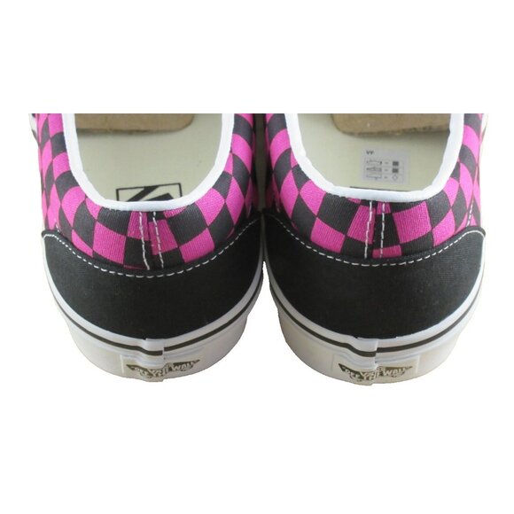 Vans Men's Classic Slip On Pop Checker Raspberry Rose Canvas Shoes Sizes NIB - Picture 5 of 7